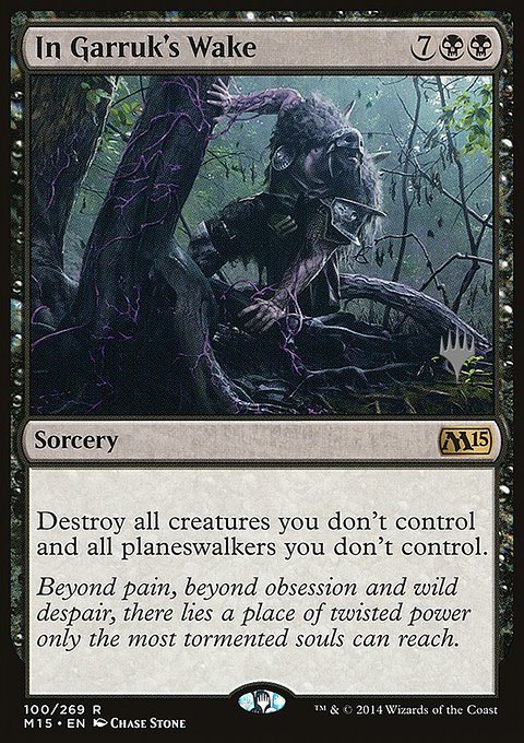 In Garruk's Wake, Magic 2015 Promos #100p, Magic: The Gathering card
