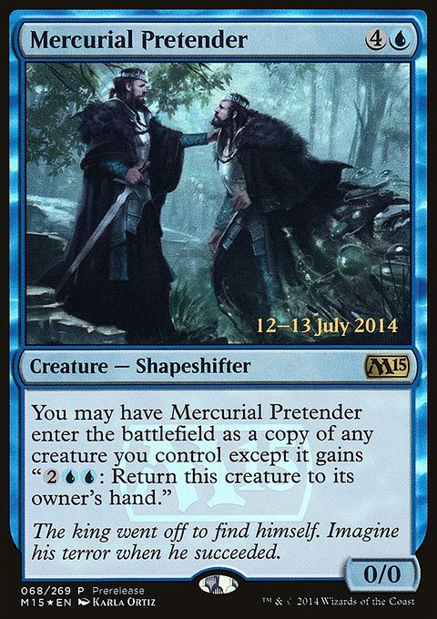 Mercurial Pretender, Magic 2015 Promos #68, Magic: The Gathering card