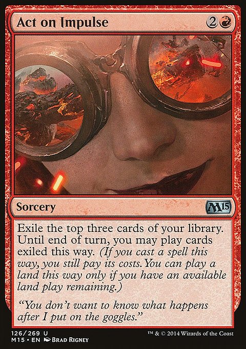 Act on Impulse, Magic 2015 #126, Magic: The Gathering card