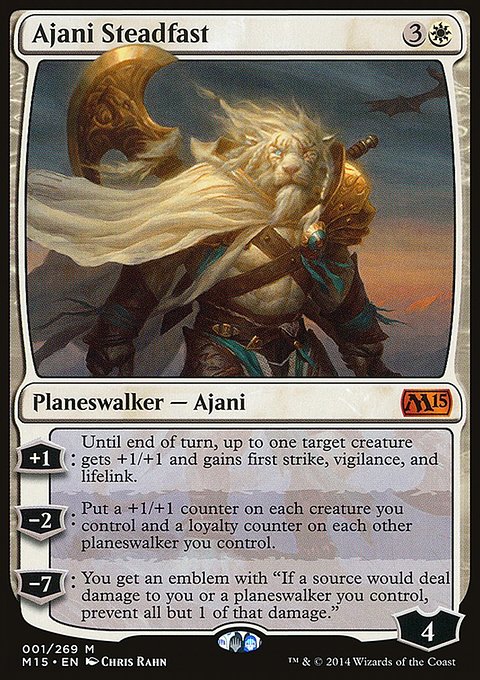 Ajani Steadfast, Magic 2015 #1, Magic: The Gathering card