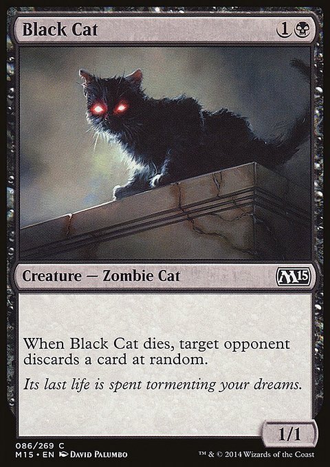Black Cat, Magic 2015 #86, Magic: The Gathering card
