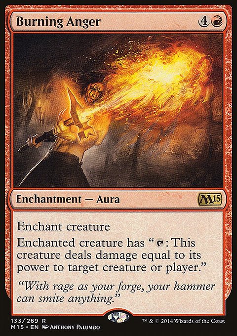 Burning Anger, Magic 2015 #133, Magic: The Gathering card