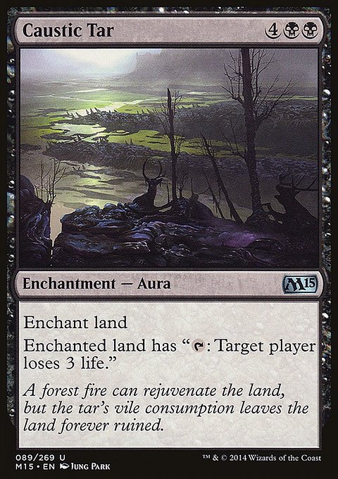 Caustic Tar, Magic 2015 #89, Magic: The Gathering card