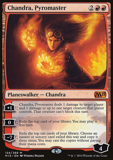 Chandra, Pyromaster, Magic 2015 #134, Magic: The Gathering card