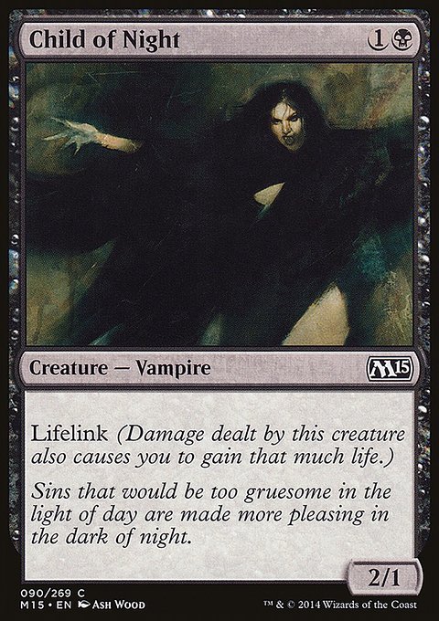 Child of Night, Magic 2015 #90, Magic: The Gathering card