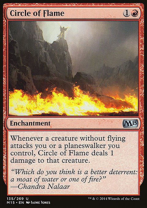 Circle of Flame, Magic 2015 #135, Magic: The Gathering card