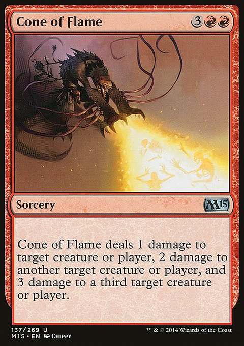 Cone of Flame, Magic 2015 #137, Magic: The Gathering card