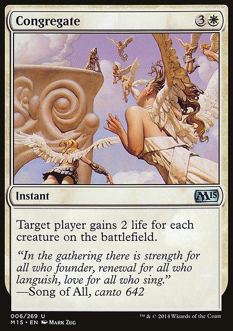 Congregate, Magic 2015 #6, Magic: The Gathering card