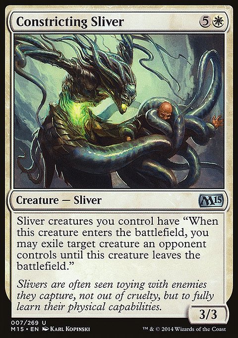 Constricting Sliver, Magic 2015 #7, Magic: The Gathering card