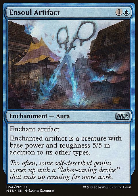 Ensoul Artifact, Magic 2015 #54, Magic: The Gathering card