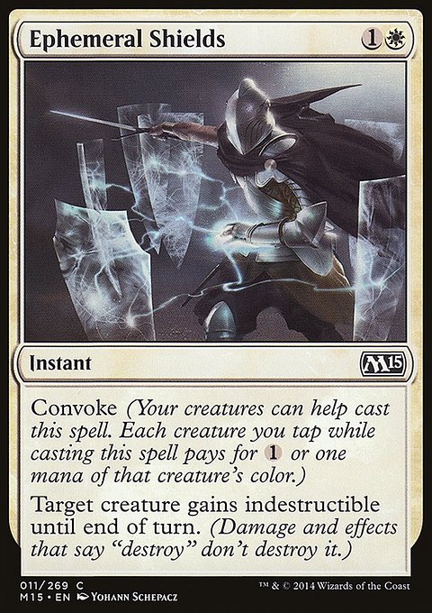 Ephemeral Shields, Magic 2015 #11, Magic: The Gathering card