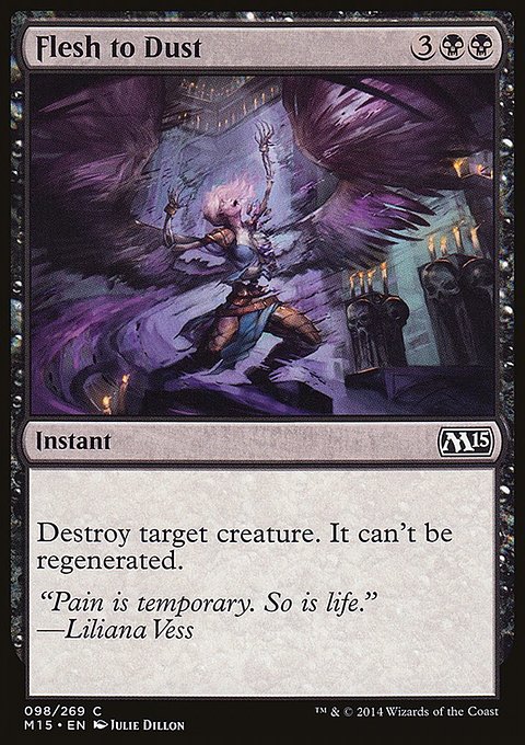 Flesh to Dust, Magic 2015 #98, Magic: The Gathering card