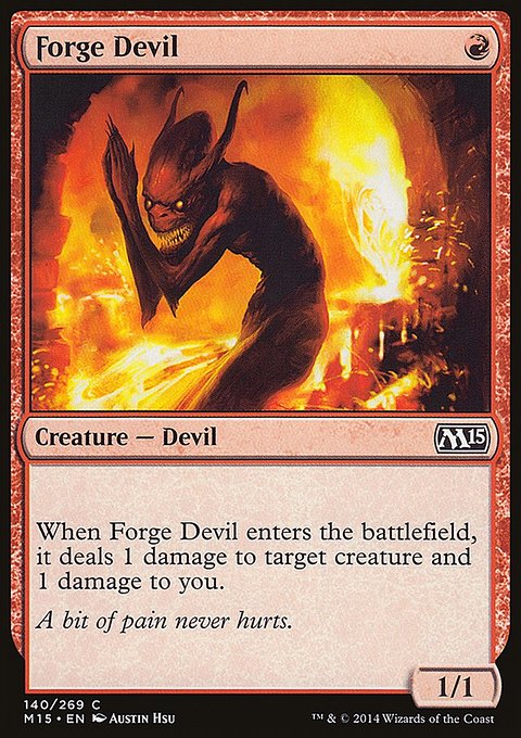 Forge Devil, Magic 2015 #140, Magic: The Gathering card
