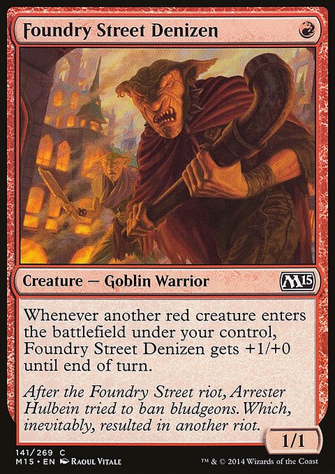 Foundry Street Denizen, Magic 2015 #141, Magic: The Gathering card