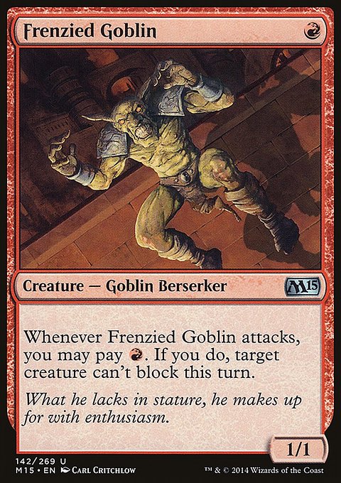 Frenzied Goblin, Magic 2015 #142, Magic: The Gathering card