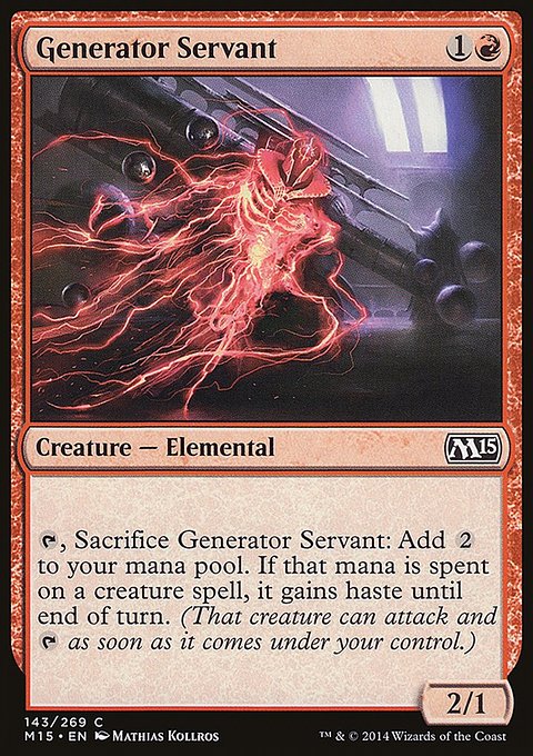 Generator Servant, Magic 2015 #143, Magic: The Gathering card