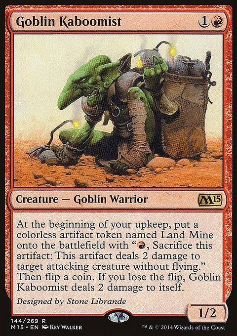 Goblin Kaboomist, Magic 2015 #144, Magic: The Gathering card