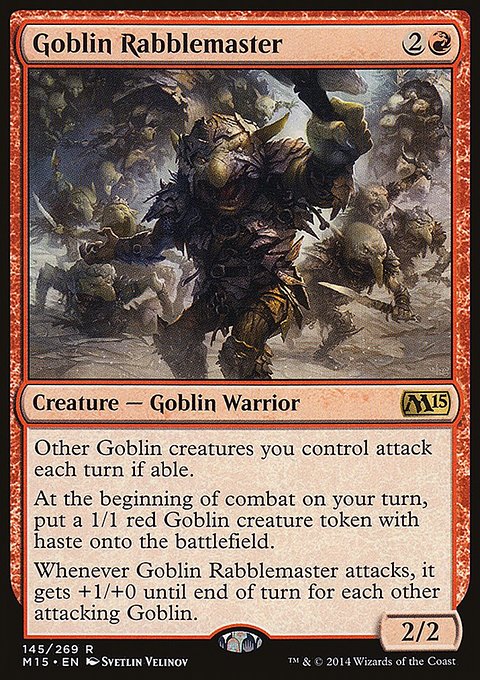 Goblin Rabblemaster, Magic 2015 #145, Magic: The Gathering card