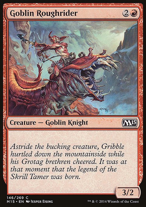 Goblin Roughrider, Magic 2015 #146, Magic: The Gathering card