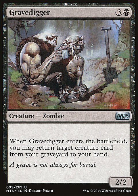 Gravedigger, Magic 2015 #99, Magic: The Gathering card