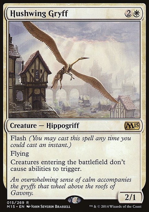 Hushwing Gryff, Magic 2015 #15, Magic: The Gathering card