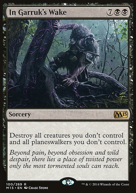 In Garruk's Wake, Magic 2015 #100, Magic: The Gathering card