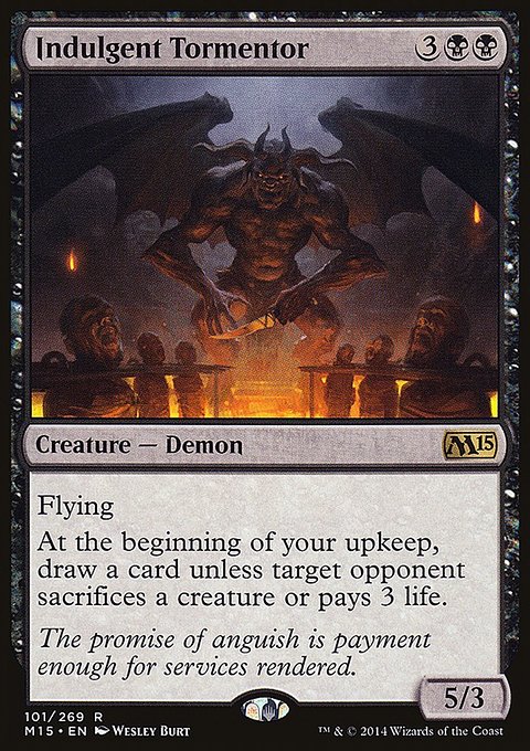 Indulgent Tormentor, Magic 2015 #101, Magic: The Gathering card