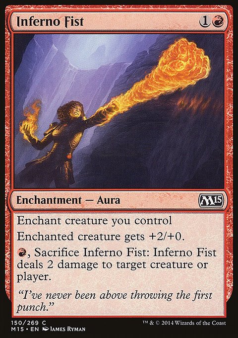 Inferno Fist, Magic 2015 #150, Magic: The Gathering card