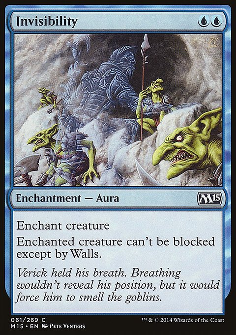 Invisibility, Magic 2015 #61, Magic: The Gathering card