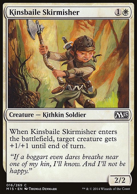 Kinsbaile Skirmisher, Magic 2015 #16, Magic: The Gathering card