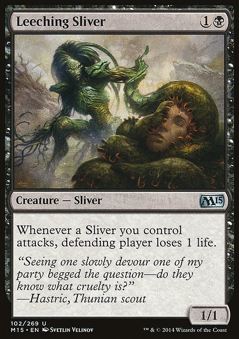 Leeching Sliver, Magic 2015 #102, Magic: The Gathering card