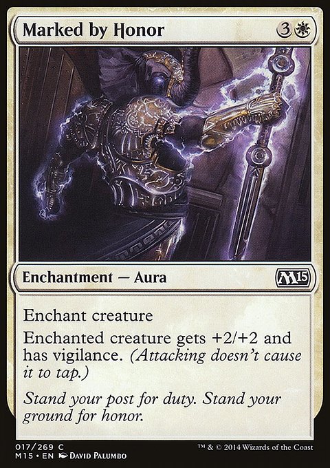 Marked by Honor, Magic 2015 #17, Magic: The Gathering card