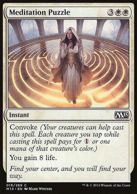 Meditation Puzzle, Magic 2015 #19, Magic: The Gathering card