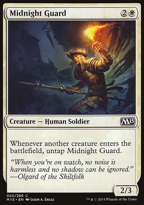 Midnight Guard, Magic 2015 #20, Magic: The Gathering card
