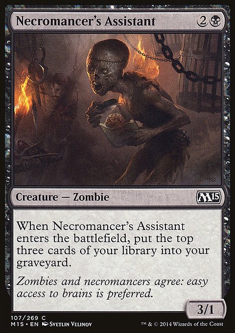 Necromancer's Assistant, Magic 2015 #107, Magic: The Gathering card