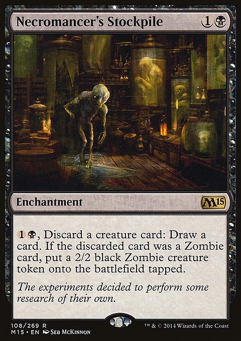 Necromancer's Stockpile, Magic 2015 #108, Magic: The Gathering card