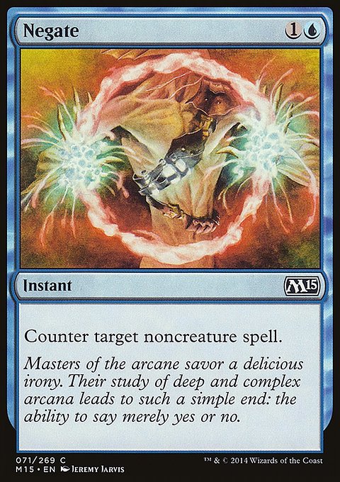 Negate, Magic 2015 #71, Magic: The Gathering card