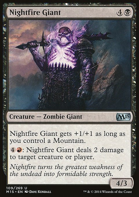 Nightfire Giant, Magic 2015 #109, Magic: The Gathering card