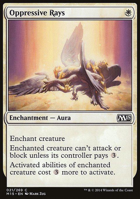 Oppressive Rays, Magic 2015 #21, Magic: The Gathering card