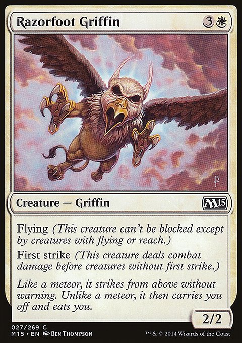 Razorfoot Griffin, Magic 2015 #27, Magic: The Gathering card