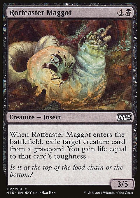 Rotfeaster Maggot, Magic 2015 #112, Magic: The Gathering card