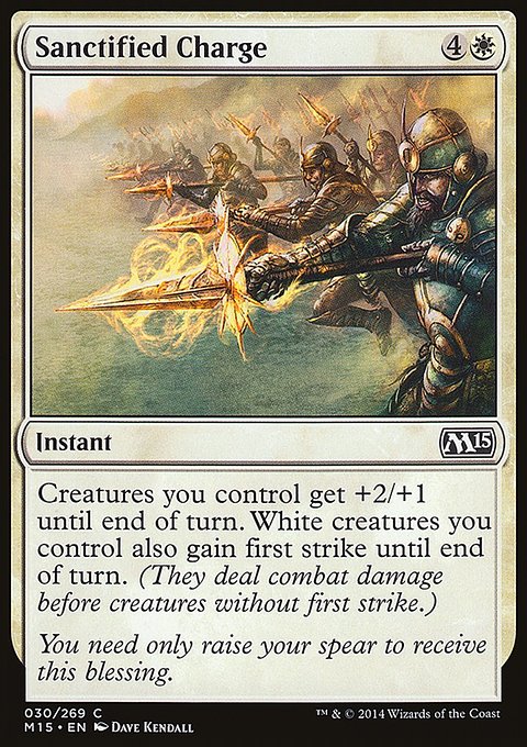 Sanctified Charge, Magic 2015 #30, Magic: The Gathering card