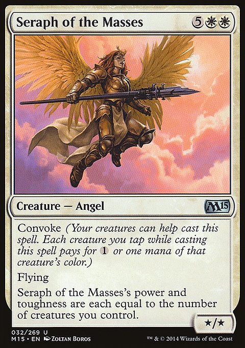 Seraph of the Masses, Magic 2015 #32, Magic: The Gathering card