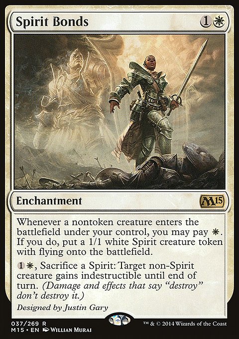 Spirit Bonds, Magic 2015 #37, Magic: The Gathering card