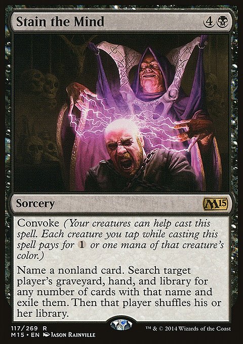 Stain the Mind, Magic 2015 #117, Magic: The Gathering card