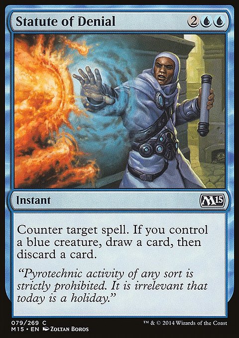 Statute of Denial, Magic 2015 #79, Magic: The Gathering card