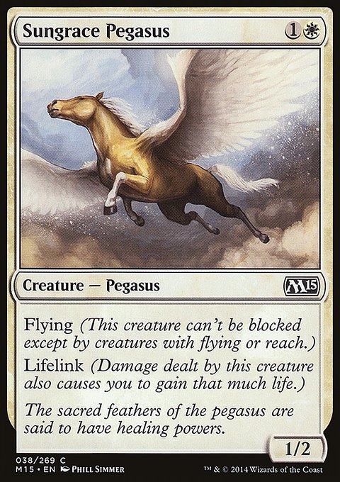 Sungrace Pegasus, Magic 2015 #38, Magic: The Gathering card
