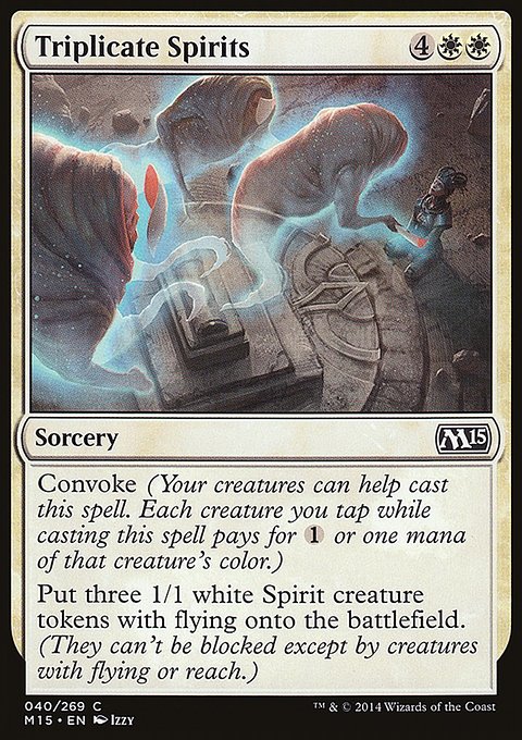Triplicate Spirits, Magic 2015 #40, Magic: The Gathering card