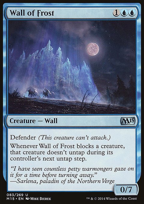 Wall of Frost, Magic 2015 #83, Magic: The Gathering card