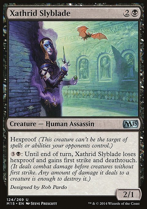Xathrid Slyblade, Magic 2015 #124, Magic: The Gathering card